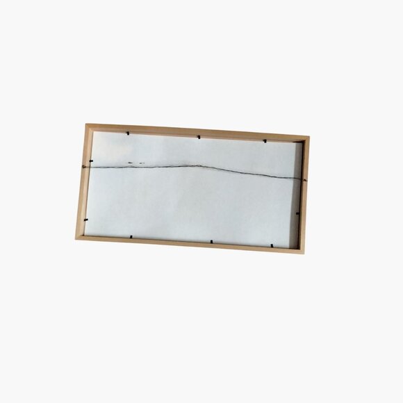 Wooden mated Triple Photo Frame 21 x 11 Photos 3x5 Natural Finish Wood NO Glass - Picture 4 of 4